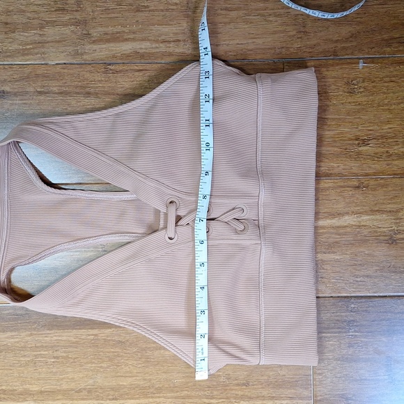Aerie Offline Ribbed Lace Up Sports Bra - Picture 9 of 12